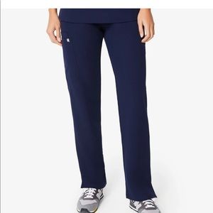 figs small tall navy kade cargo scrub pants